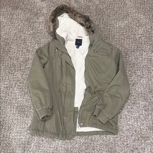 Women’s Medium Olive Green Hooded Jacket